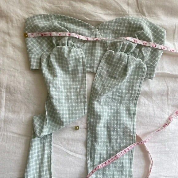 ASOS | ASOS DESIGN | Halter Top-Gingham Print | Part of a Set | Size 4 - Picture 5 of 7